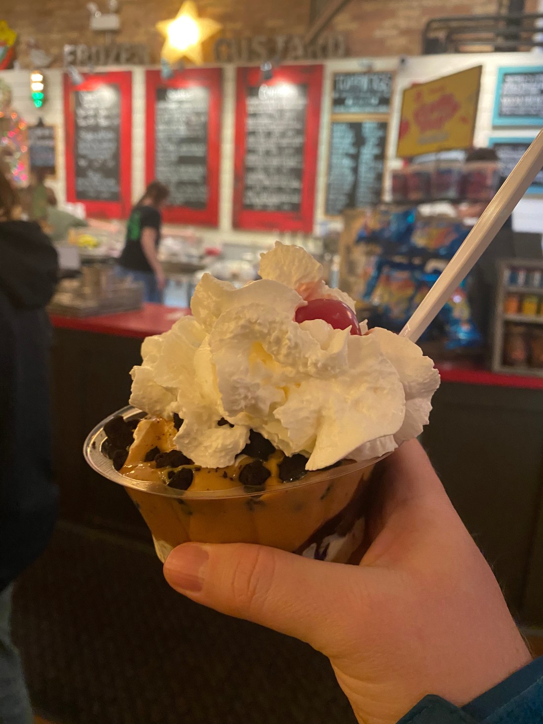 Lickity Split PB Fudge Sundae