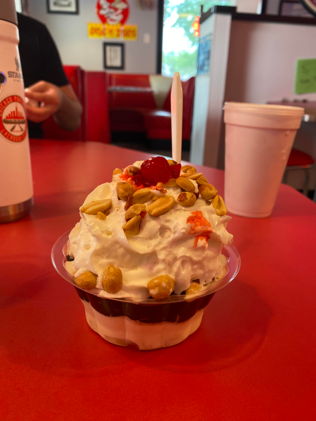 Hot fudge sundae, again